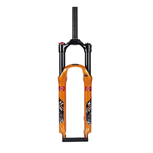 Tenedores de bicicleta de montaña : Ajustable Horquilla de Aire Para Bicicleta Montaña, 26 / 27, 5 / 29 Pulgadas Aleación de Aluminio Tubo Recto de 28, 6mm Control de Hombros Horquilla de Suspensión Bicicleta Deporte Exterior ( Size : 27.5in )