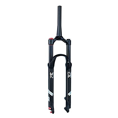 Tenedores de bicicleta de montaña : AWJ Horquilla de Aire de aleación de magnesio, 26 / 27, 5 / 29 Pulgadas, Carrera de 140 mm con Tubo cónico de Ajuste de Rebote, Bloqueo Manual de 1-1 / 2", para MTB BIKEe