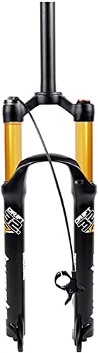 Tenedores de bicicleta de montaña : AWJ Horquilla de suspensión neumática MTB 26 27, 5 29 '' Horquilla de Bicicleta Horquilla de suspensión de Bicicleta MTB 1-1 / 8"Amortiguador neumático HL / RL 100 mm Recorrido QR para Bici