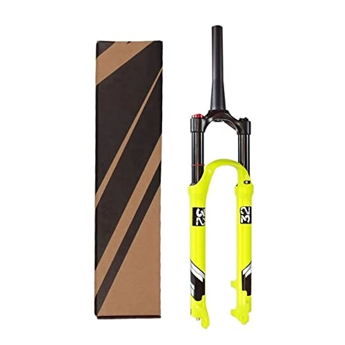 Tenedores de bicicleta de montaña : AWJ Horquilla de suspensión neumática para Bicicleta de montaña, 26 / 27.5 / 29 Pulgadas, 130 mm, aleación de magnesio de Viaje, 1-1 / 2", QR, 9 mm, Accesorios para Bicicleta de montaña, s