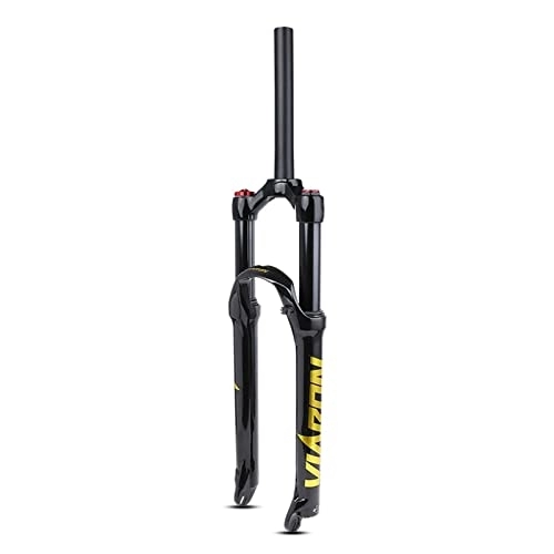 Tenedores de bicicleta de montaña : AWJ Horquilla de suspensión neumática para Bicicleta de montaña, Freno de Disco de Control de Hombro de Tubo Recto de 100 mm de Recorrido de 26 / 27.5 / 29 Pulgadas, para Accesorios de Bici