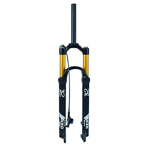 Tenedores de bicicleta de montaña : BESTSL Horquilla MTB Air Shock, 26 27, 5 29 Pulgadas Suspensiones de Ciclismo Bicicleta de Montaña Horquilla Delantera Amortiguador de Bicicleta Carrera: 120 mm, Straight Line, 26
