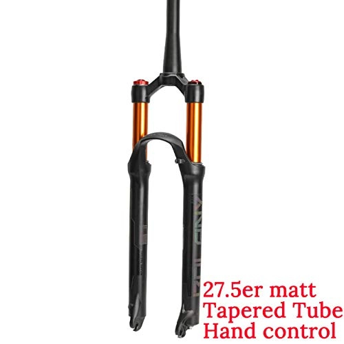 Tenedores de bicicleta de montaña : Bolany MTB Bicicleta Air Fork Supension Rebound Adjustment 26 / 27.5 / 29er Lock Straight Tapered Mountain Fork para Accesorios De Bicicleta 27.5er Mano cnica