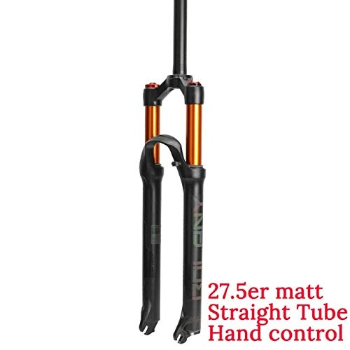 Tenedores de bicicleta de montaña : Bolany MTB Bicicleta Air Fork Supension Rebound Adjustment 26 / 27.5 / 29er Lock Straight Tapered Mountain Fork para Accesorios De Bicicleta 27.5er Mano Recta