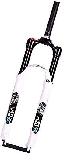 Tenedores de bicicleta de montaña : DACYS Mountain Front Horquilla Horquilla Amortiguador Viajes 120 mm 26, 27.5 Pulgadas Aluminio Material de aleación MTB MTB Suspensión Tenedor Snow Bike Frente Tenedor (Color : White, Size : 26 Inch)