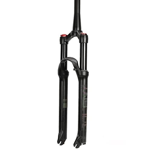 Tenedores de bicicleta de montaña : DHMKL 26 / 27.5 / 29 Pulgadas MTB Horquilla de Bicicleta, Horquilla Aire / Ajuste Rebote con AmortiguacióN / Carrera 120 Mm / Apertura 100 Mm / Longitud Tubo Vertical 220 Mm / Pata Horquilla 38 Mm
