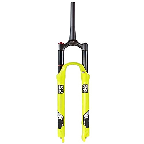 Tenedores de bicicleta de montaña : DPG Horquilla De Suspensión De Montaña De 26 Pulgadas, Aleación De Aluminio 27.5"29Er MTB Horquilla De Aire, Tubo Cónico De 1-1 / 8", Recorrido, Horquillas De 140 Mm (Color: D, Tamaño: