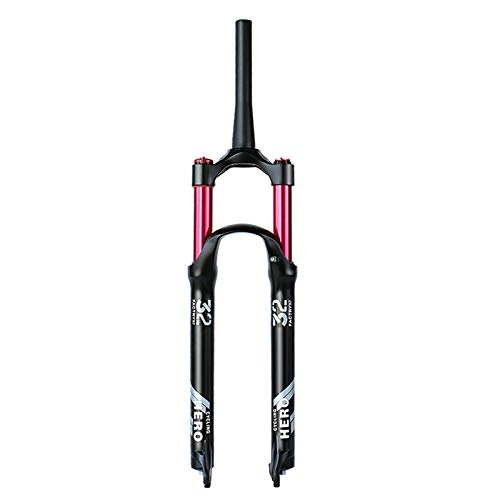 Tenedores de bicicleta de montaña : Horquilla de Bicicleta con suspensión MTB 26 / 27.5 Pulgadas Bicicleta de montaña Control de Hombro Absorción de Choque la presión del Aire de la Bicicleta B, 27.5lnch