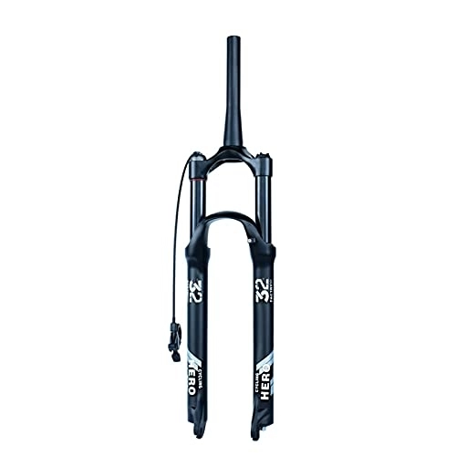 Tenedores de bicicleta de montaña : Horquilla de bicicleta de montaña con suspensión completa de 100 mm de viaje, bicicleta de montaña, horquilla de aire de 26 27.5 29 pulgadas, horquilla delantera que absorbe los golpes (color 27.5 A)