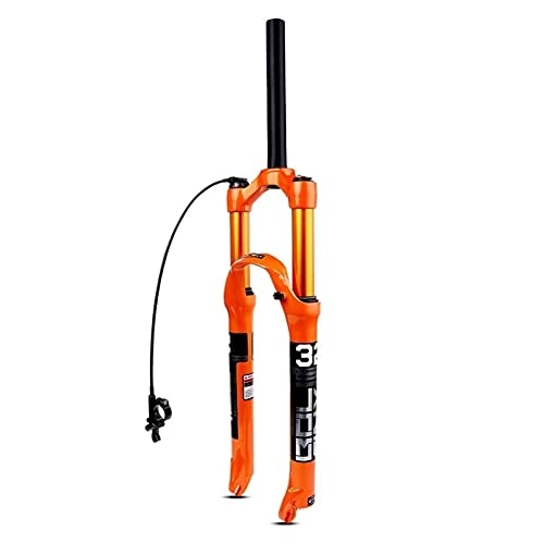 Tenedores de bicicleta de montaña : Horquilla de suspensión 26 / 27.5 / 29 pulgadas Mountain Bike Fork, suspensión de aire de aleación de magnesio 100mm Stroke 32 HL RL MTB Bloqueo de bifurcación para bicicletas para accesorios de bicic