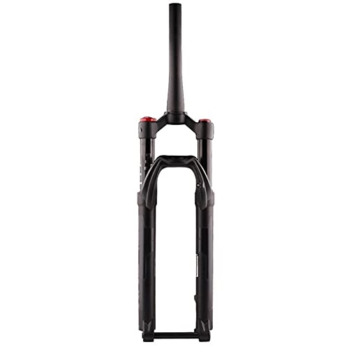 Tenedores de bicicleta de montaña : Horquilla de suspensión 27.5 29er MTB Teneduras de suspensión Tenedor de aire Bike Mountain Bike Tenedor de aleación de aluminio Disco de aleación Viaje de freno de 130 mm negro ( Size : 27.5 INCHES )