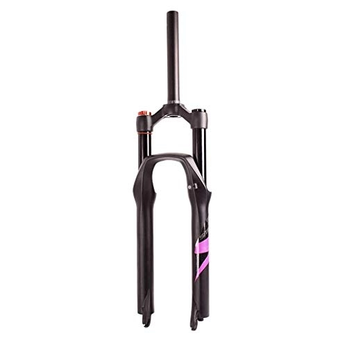 Tenedores de bicicleta de montaña : Horquilla de suspensión de Bicicleta 26"27, 5 Pulgadas 29er, 1-1 / 8" Horquillas de Aire de aleación Ligera 120 mm Freno de Disco Amortiguador MTB de Viaje (Color: Rosa, Tamaño: 29 Pulgadas)