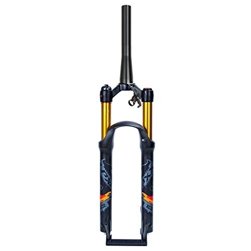 Tenedores de bicicleta de montaña : Horquilla de suspensión de Bicicleta de montaña de 26 / 27, 5 / 29 Pulgadas, Amortiguador QR 9 mm de aleación LP-FK-02 MTB Air Fork Travel 120 mm