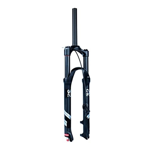 Tenedores de bicicleta de montaña : Horquilla de suspensión de Bicicleta MTB Air Fork, Freno de Disco de Horquilla neumática de 26 / 27.5 / 29 Pulgadas, Ajuste de Rebote QR de 130 mm de Recorrido y 9 mm para suspensión de