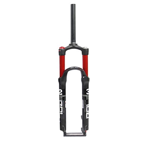 Tenedores de bicicleta de montaña : Horquilla de suspensión para Bicicleta de montaña Ajuste de amortiguación neumática Aleación de Aluminio 26 / 27.5 / 29 pulgadas-red-26inch