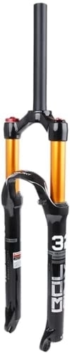 Tenedores de bicicleta de montaña : Horquilla de suspensión para bicicleta de montaña, horquilla MTB, horquilla de 26 / 27, 5 / 29 pulgadas, horquilla de aire Smart Lock Out, ajuste de amortiguación de 120 mm recorrido