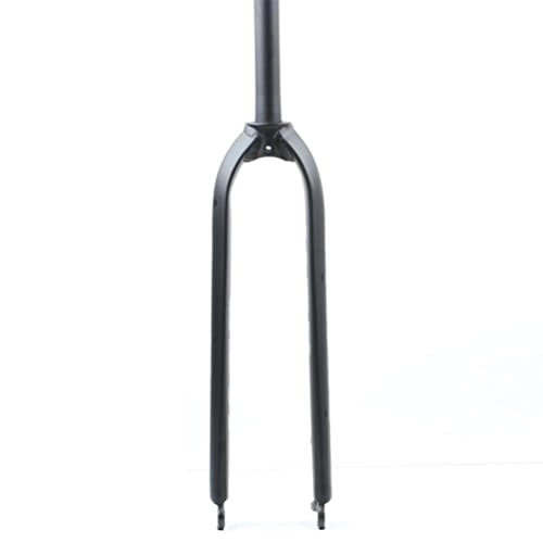 Tenedores de bicicleta de montaña : Horquilla delantera para bicicleta de montaña, aleación de aluminio completa, freno de disco rígido de 26 / 27, 5 / 29 ", horquilla para MTB, tubo cónico sin rosca de 28, 6mm, horquilla ultraligera para MT