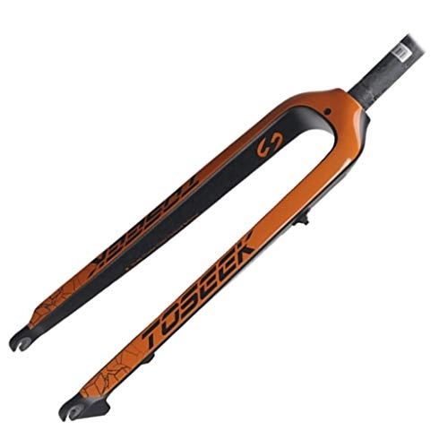 Tenedores de bicicleta de montaña : Horquilla MTB MTB BIGE Fork 27.5 / 29 Pulgadas 3k Fibra de Carbono Bicicleta Tenedor rígida Piezas de Ciclismo Freno de Disco Ultraligero 1-1 / 8"530G ES para Bicicleta