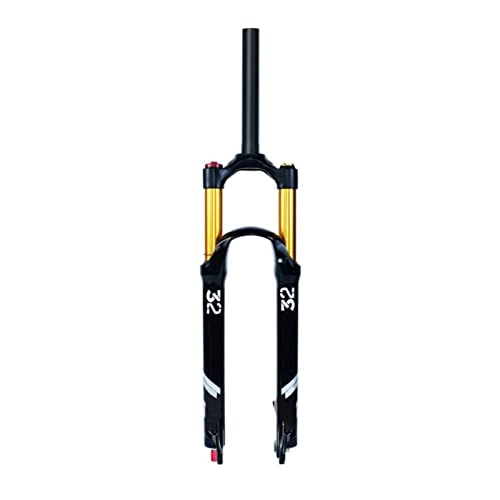 Tenedores de bicicleta de montaña : Horquilla neumática MTB Horquilla neumática, 26 / 27.5 / 29 Pulgadas Recorrido: 120 mm Freno de Disco Ajuste de amortiguación Tubo Recto 1-1 / 8 ”QR 9 mm MTB BIKEe Suspensión de horquil
