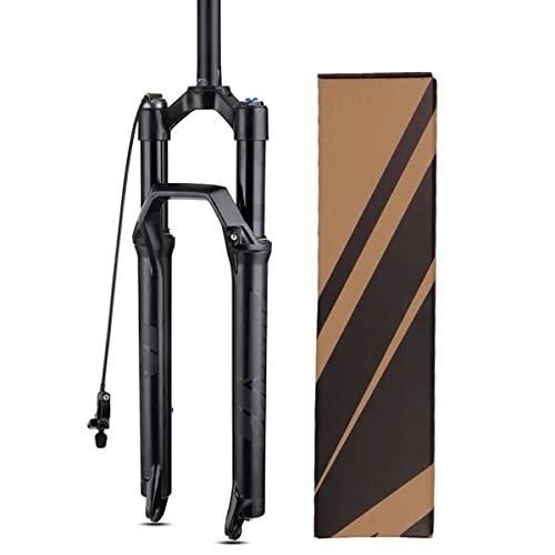 Tenedores de bicicleta de montaña : Horquillas de suspensión para bicicleta MTB 26 27, 5 29 Horquillas de suspensión Aire 1-1 / 8 Freno de disco Horquilla para bicicleta de montaña Horquilla delantera para choque de bicicleta 9 mm QR 100