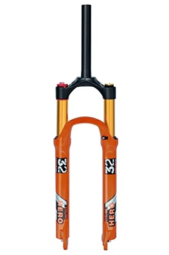 Tenedores de bicicleta de montaña : HSQMA MTB Air Fork 26 / 27.5 / 29 Pulgadas Bicicleta de montaña suspensión Horquilla Viaje 100mm Freno de Disco Bicicleta Horquilla Delantera QR 9mm, for XC / FR / Am (Color : Straight Manual, Size : 29'')