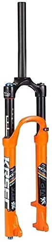 Tenedores de bicicleta de montaña : JKFZD Suspensin Tenedor 26 27, 5 29 Pulgada Neumtico Derecho Tubo Amortiguador Bicicleta Accesorios Desct Freno (Color : Orange, Size : 27.5inch)