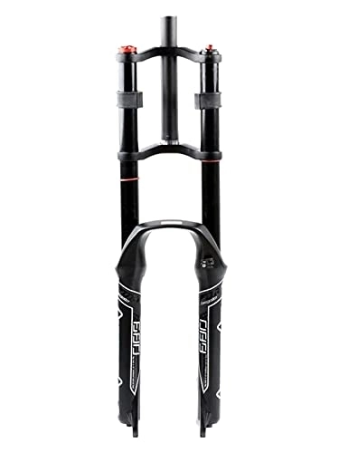Tenedores de bicicleta de montaña : LUXXA Horquilla de Bicicleta de montaña de 26 27 5 29 Pulgadas Sistema de amortiguación Ajustable con Recorrido de 100 mm Eje de 9 mm, A-Black-27.5in