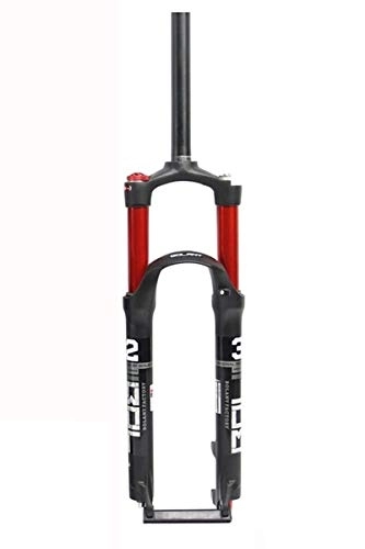 Tenedores de bicicleta de montaña : LUXXA Horquilla de Bicicleta de montaña de 26 27 5 29 Pulgadas Sistema de amortiguación Ajustable con Recorrido de 100 mm Eje de 9 mm, Red-29