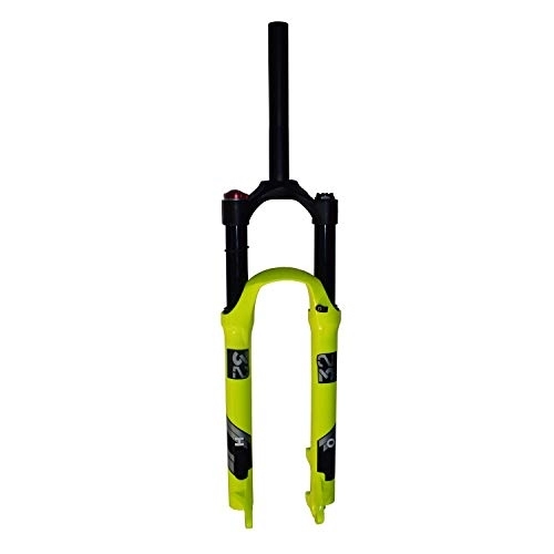 Tenedores de bicicleta de montaña : LYYCX Bicicleta MTB Horquilla Suspension 26 27.5 29 Pulgadas, Sistema Aire Aleación 120mm Viajar A Pilar por 160mm Disco (Color : Straight Tube, Size : 26 Inch)