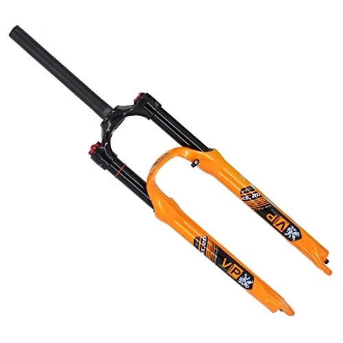 Tenedores de bicicleta de montaña : LYYCX MTB Bicicleta Montaña Aire Horquilla de Suspensión 26 / 27.5 Pulgadas Bike Aleación Amortiguador - Naranja / Blanco (Color : Orange, Size : 26 Inch)