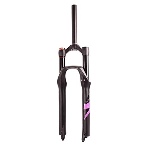 Tenedores de bicicleta de montaña : LYYCX MTB Horquilla 26" 27.5 Pulgadas 29er Bicicleta de Montaña Horquilla de Suspensión, Aleación Choque Efectivo Viaje: 120MM - Negro (Color : Pink Label, Size : 27.5 Inches)