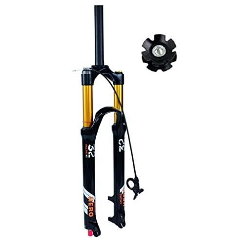 Tenedores de bicicleta de montaña : MTB Air Fork 26 / 27.5 / 29 Mountain Bike Suspension Fork Travel 130mm Ajuste De Rebote 1-1 / 8'' Horquilla Delantera Recta / cónica QR 9mm Bloqueo Manual / remoto ( Color : Straight Remote , Size : 27.5'' )