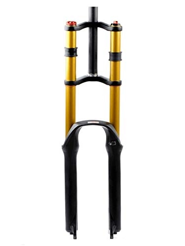 Tenedores de bicicleta de montaña : MTB Air Spring DH Cuesta abajo Tenedor de suspensión 26 27.5 29 pulgadas de freno de disco Freno de bicicleta MTB 1-1 / 8 1-1 / 2 Mountain Bike Fork 135mm Travel QR con amortiguación Horquilla de Bici
