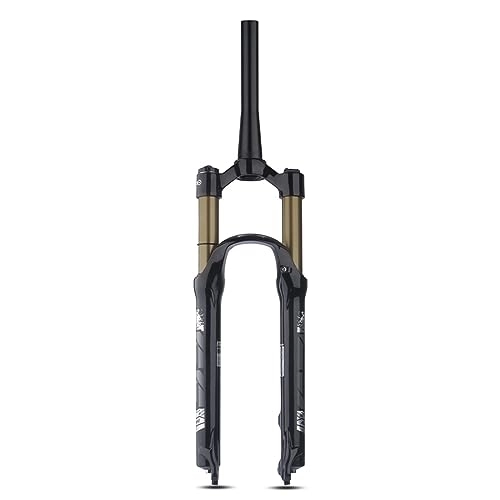 Tenedores de bicicleta de montaña : NESLIN Horquilla para Bicicleta De Montaña, con Sistema De Amortiguación Ajustable, Adecuada para Bicicleta De Montaña / XC / ATV, 26IN-Tapered-Manual-Gold