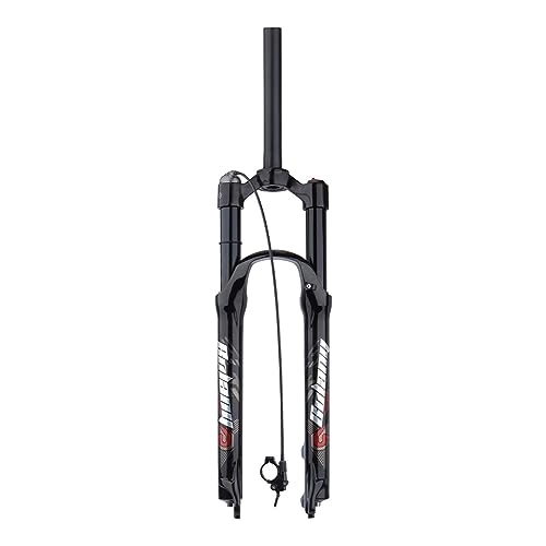 Tenedores de bicicleta de montaña : NESLIN Horquilla para Bicicleta De Montaña, con Sistema De Amortiguación Ajustable, Adecuada para Bicicleta De Montaña / XC / ATV, 29IN-Droit-télécommande-Noir