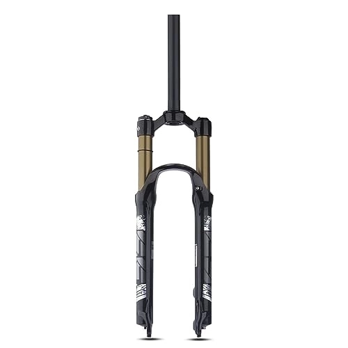 Tenedores de bicicleta de montaña : NESLIN Horquilla para Bicicleta De Montaña, con Sistema De Amortiguación Ajustable, Adecuada para Bicicleta De Montaña / XC / ATV, 29IN-Straight-Manual-Gold