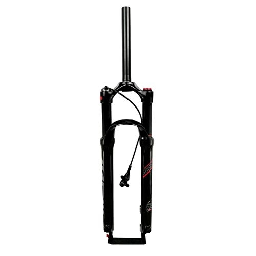 Tenedores de bicicleta de montaña : NS Ajustable MTB Horquilla, 26 / 27, 5 / 29 In Presión Aire Horquilla del Amortiguador Presión Aire Recorrido de 100mm para Bicicleta de Montaña Deporte Exterior (Color : Wire Control, Size : 29in)