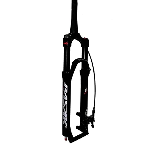 Tenedores de bicicleta de montaña : QIANGU Horquilla de Suspensión de Bicicleta de Montaña MTB 26" 27, 5" 29" Horquilla de Aire Bicicleta Ajuste De Rebote Tubo Cónico 1-1 / 2" 100 mm de Recorrido QR 9 mm Freno de Disco
