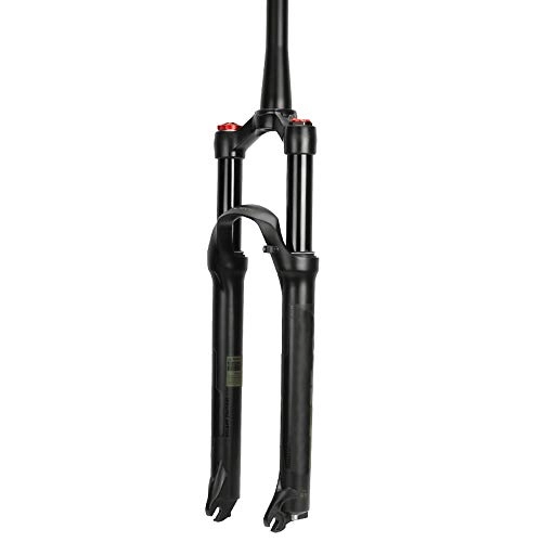 Tenedores de bicicleta de montaña : QQKJ MTB Bike Air Fork Suspensin Ajuste de Rebote 26 / 27.5 / 29er Lock, Straight Tapered Mountain Fork para Accesorios de Bicicleta, Conetube26