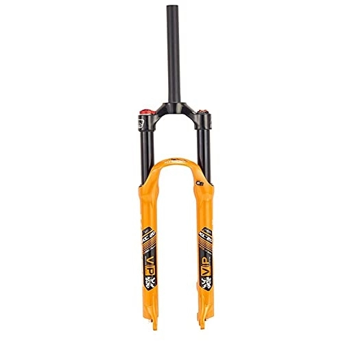Tenedores de bicicleta de montaña : SHHMA Horquillas de suspensión para Bicicleta de montaña, Tubo Interior Negro con Bloqueo de Control de Hombro de Horquilla Delantera para Bicicleta MTB, Naranja, 27.5 Inch