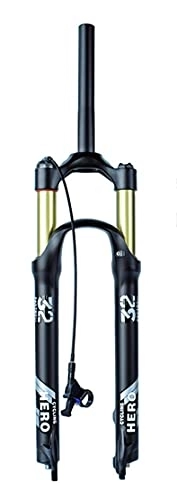 Tenedores de bicicleta de montaña : SHKJ Horquilla De Suspensión para Bicicleta De Montaña 26 / 27.5 / 29 Pulgadas Horquilla De Aire MTB Recorrido 100mm 1-1 / 8" Tubo Recto Freno De Disco Horquilla Delantera QR 9mm