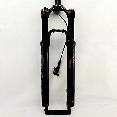 Tenedores de bicicleta de montaña : SMANNI Horquilla de Bicicleta de montaña 26 27, 5 29er Pulgadas Bicicletas MTB suspensión neumática Horquilla amortiguación Ajuste de Rebote Remoto (Color : 27.5RL Gloss Black)