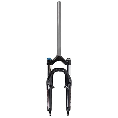 Tenedores de bicicleta de montaña : SMANNI Tubo de Cabeza de extensión 20 Pulgadas Bicicleta de montaña Plegable Bloqueo de suspensión Horquilla Delantera hidráulica Amortiguador Delantero modificación Plegable (Color : Black)