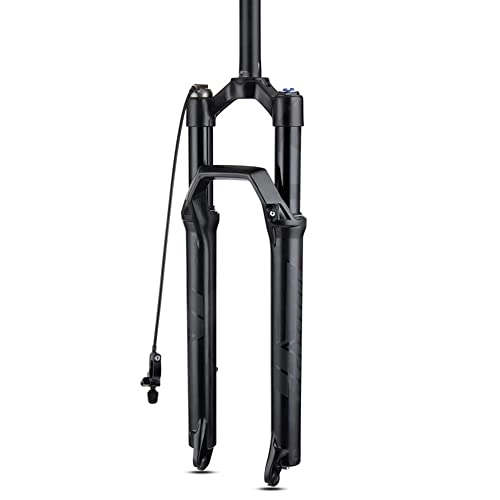Tenedores de bicicleta de montaña : soonbuy Horquilla de suspensión para bicicleta de montaña de 29 pulgadas, horquilla amortiguadora de presión de aire, horquilla de aleación de aluminio, control de línea.