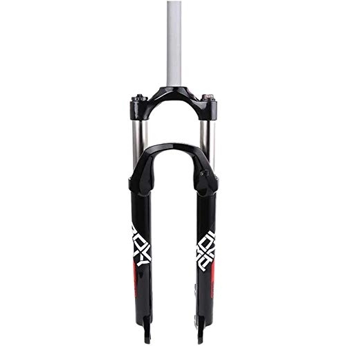Tenedores de bicicleta de montaña : Suspensión de Horquilla de Bicicleta Horquilla Delantera Amortiguador de Bicicleta de montaña Resorte de aleación de Aluminio 1-1 / 8"Accesorios de Bicicleta, Negro-26 / 27.5 / 29Inch