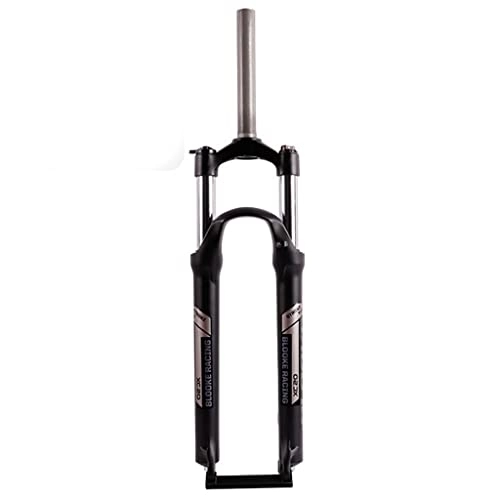 Tenedores de bicicleta de montaña : TISORT Horquilla Delantera For Bicicleta De Montaña Horquilla MTB De Aleación De Aluminio Resorte Amortiguador Bloqueo Manual QR 9mm (Color : Black, Size : 29")