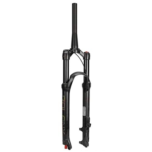 Tenedores de bicicleta de montaña : TYXTYX 26 27.5 29 Horquillas MTB de aleación de magnesio para Bicicleta de Aire, Horquilla de suspensión de 120 mm de Recorrido de Amortiguador de Descenso en Pendiente