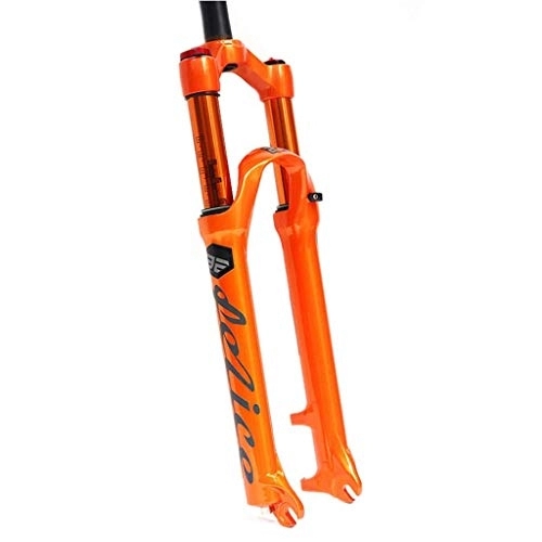 Tenedores de bicicleta de montaña : TYXTYX 26"27, 5" Horquilla de suspensión para Bicicleta de montaña Aleación de magnesio Bloqueo Manual Horquillas de Aire Recorrido 120 mm - Naranja