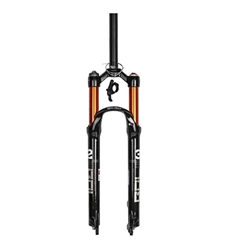 Tenedores de bicicleta de montaña : TYXTYX 26 27.5 Horquillas de suspensión para Bicicleta de montaña con Horquilla neumática de 29 Pulgadas, aleación Ligera de 1-1 / 8", Recorrido de 100 mm