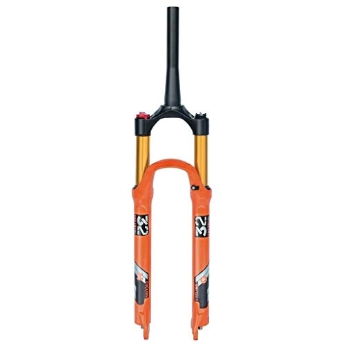 Tenedores de bicicleta de montaña : TYXTYX Bicicleta MTB Horquilla 26 27, 5 Pulgadas Naranja 140mm Suspensión de Viaje 1-1 / 8"Aleación Ultraligera 9mm QR Unisex -0019 Amortiguador